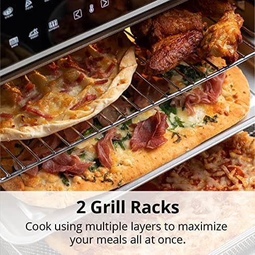 Aria 30 Qt. Touchscreen Toaster Oven with Recipe Book, Brushed Stainless Steel 7