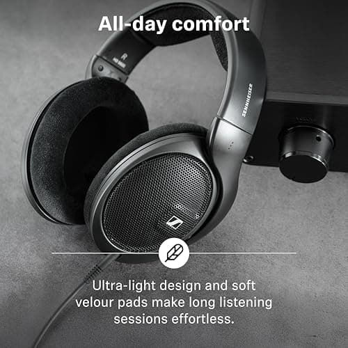 Sennheiser HD 560S Open-Back Over-Ear Wired Headphones – Neutral, Natural Sound for Music, Gaming, and Content Creation, Black 7