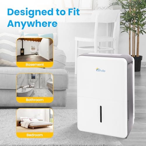 Senville 20 Pint Dehumidifier, Energy Star Certified, Washable Filter, Ideal for Basements, Bedroom, Living Space, Energy Star, Washable Filter, Up to 1,500 Sq. Ft., White 7