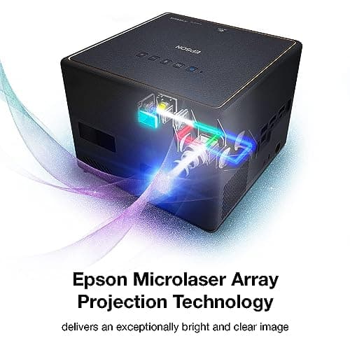 Epson EpiqVision Mini EF12 Smart Streaming Laser Projector, HDR, Android TV, Portable, sound by Yamaha, 3LCD, 1080p, 1000 lumens Color and White Brightness (Renewed) 6