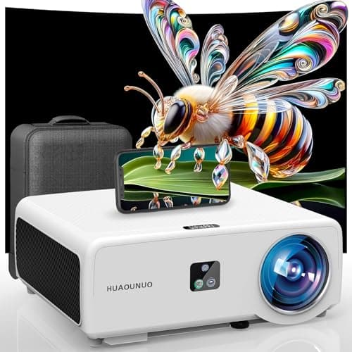 [ 1900 ANSI Auto Focus & DoIby Audio ] Smart 4K Projector with 5G WIFI & Bluetooth.Home Outdoor Movie Projector HDR10+,500"Display,50%Zoom,PPT,ARC.Projector 4K+ Compatible w/TV Stick,iOS,Android