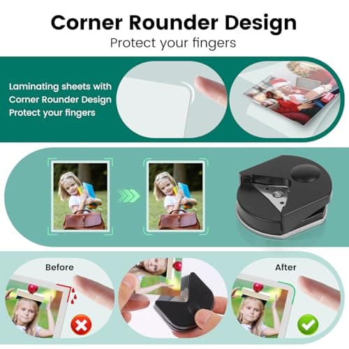 Laminator, A3 Laminator Machine with Built-in Trimmer, 70 Seconds Quick Warm-Up, Cold and Thermal Laminating with 50 Sheets, NTC Technology for Home Office School 6