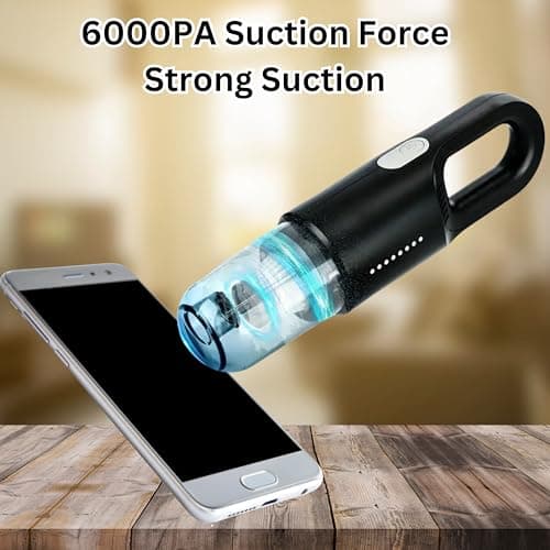 GajetNest Corded Handheld Car Vacuum Cleaner 12000PA HEPA Filter Powerful Suction, Quiet Portable Design, Strong Motor Long Cord No Charging Needed 6