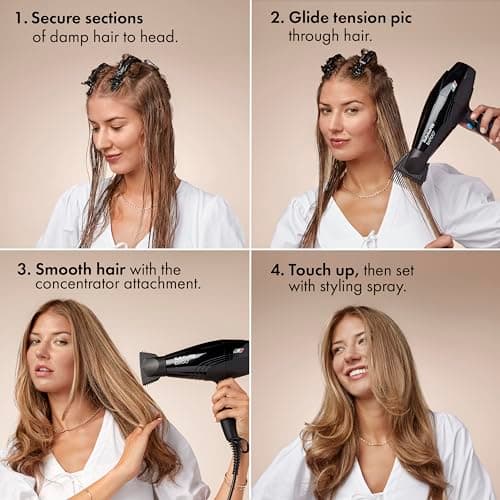 BaBylissPRO Hair Dryer, Nano Titanium Rapido 2000-Watt Blow Dryer, Hair Styling & Appliances, Black, BRAP1 6