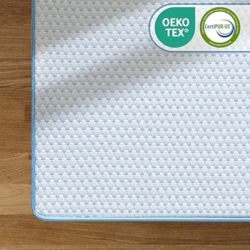 BedStory Extra Firm Mattress Topper King - 4 Inch High Density Memory Foam Bed Toppers for Back Pain Relief and Motion Isolation - Removable Washable Cover, CertiPUR-US Certified 7