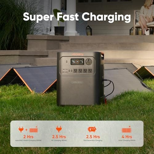 Jackery HomePower 3600 Plus Portable Power Station, 3600W AC Output, 3584Wh LFP Solar Generator, Expandable up to 21kWh, Essential Home Backup for Home Use, Emergencies, RV (Solar Panel Optional) 5