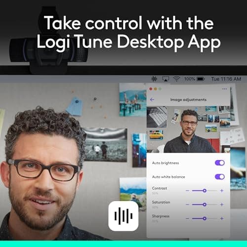 Logitech C920e HD 1080p Mic-Enabled Webcam, Certified for Zoom, Microsoft Teams Compatible, TAA Compliant 6