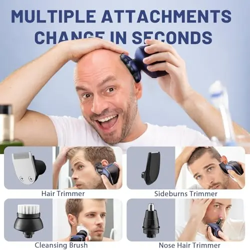 Wyklaus Head Shavers for Bald Men Quiet, Adjustable, Rechargeable, and Built for Durable, Reliable Use 5
