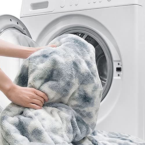 GOQO TOMO Heated Weighted Blanket, with Premium Glass Beads 60" x 80" Electric Heating Blanket 2 in1 Blanket with 12 Heating Levels for Adults Home Use Gradient Gray-H6080 8