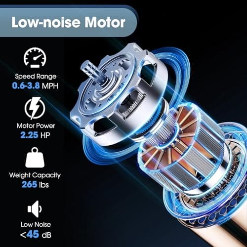 Goplus Walking Pad, Under Desk Treadmill for Home Office with 265 lbs Capacity, Portable 2 in 1 Walking Pad Treadmill Under Desk with Remote Control, LED Display 5