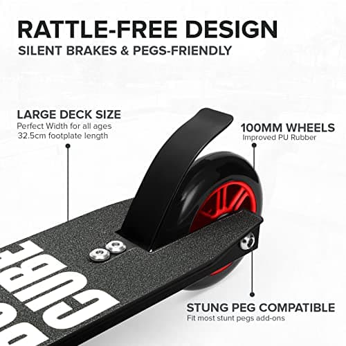 BOLDCUBE Stunt Scooter for Kids Ages 6-12 8-12 Years | Freestyle Pro 360° | Aluminium Deck | ABEC 7 | Micro Crystalized Deck 5