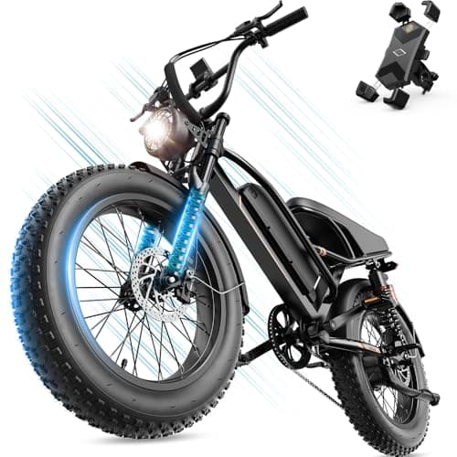 2000W Peak 20" Fat Tire Electric Bike for Adults,80+Miles LongRanger,Large Electric Dirt E Bike Bicycles, Bigger All-Terrain E-Bike,32+MPH,48V Electric Motorcycle for Road Sand Mountain Snow