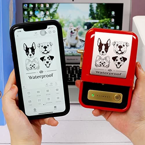 LMASBLTER B21 Label Maker, 2 Inch Barcode Printer, Portable Sticker Maker Machine for Barcode, Name, Address, Labeling, Mailing, Home, Office & Small Business, Compatible with Phones&PC-White 9