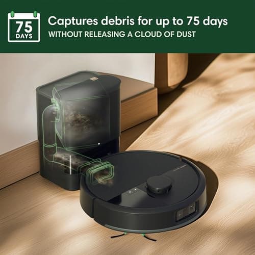 iRobot Roomba Plus 504 Vac Robot Vacuum with AutoEmpty Dock - Superior Power-Lifting Suction, Anti-Tangle Dual Rubber Brushes, Perfect for Pet Hair, Self-Empties for 75 Days, Avoids Obstacles, LiDAR 8