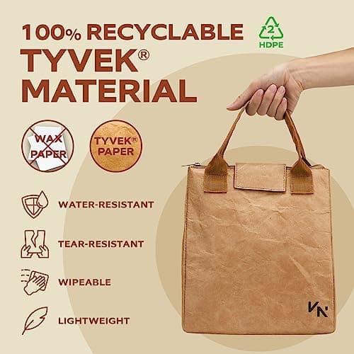 VonNova Women’s Insulated Lunch Bag with Premium 4mm Cooler Insulation, Cute Large 7L Lunch Tote for Office, Durable Small Lunch Box for Women, Stylish Lunchbox for Adults, Teens, Nurses, Teachers 6