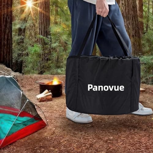 Panovue 19.5 inch Smokeless Fire Pit with Carry Bag, Stainless Steel Outdoor Smokeless Firepit, Wood Burning Fire Pits for Camping, Bonfire,Low Smoke Firepit for Outside(Silver) 5