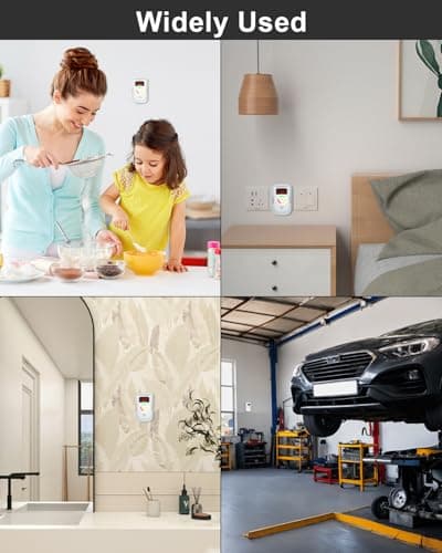 Carbon Monoxide Detectors Plug in, Phsmont Portable CO Detectors with Digital LED Display for Home and Travel, Test Button 8