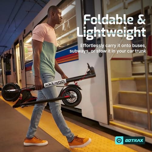 Gotrax GXL V2 Electric Scooter, 8.5" Solid Tire, Max 12 Mile and 15.5Mph Speed Power by 250W Motor, Lightweight 25.95lb, Cruise Control Aluminum Alloy Frame Foldable Commuting Escooter for Adults 3