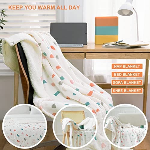 SOGANASA Heated Blanket Throw 50"x60" - Machine Washable Electric Throw Blanket Printed Heated Throw Blanket with ETL & FCC Certification 4 Heating Levels 3 Hours Auto-Off Overheat Protection (Stone) 5