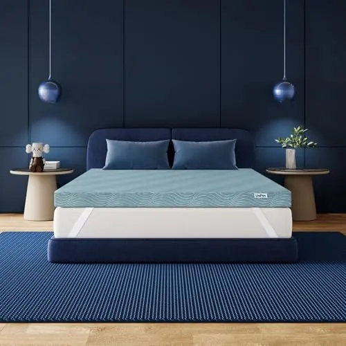 Firm Mattress Topper Queen Size, 3 Inch Cooling Gel Memory Foam and High Density Foam Bed Toppers for Back Pain Relief, Mattress Pad for Back Sleepers & Spinal Alignment, CertiPUR-US Certified