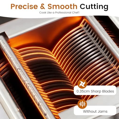 JINHZIXIU Commercial Meat Slicer 1100W Meat Cutter Machine for Home 3.5mm Blade Electric Meat Cutter Automatic Shredding Machine for Boneless Fresh Meat 12