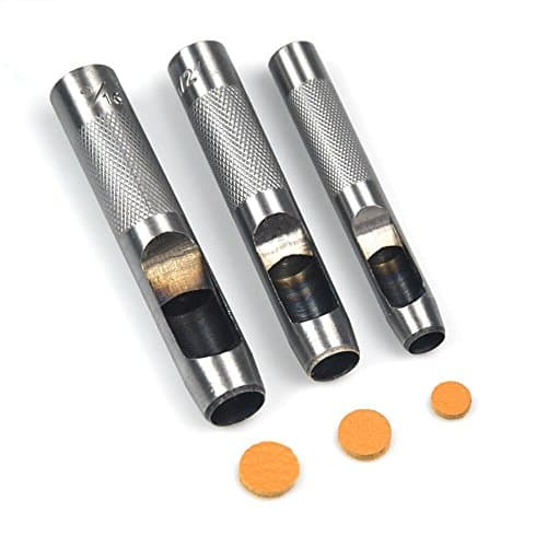 OWDEN 12Piece Leather Hole Punch Set with a Free Cutting mat,Leather Tool,Hollow Punch Set, Round Hole Punch Set,for Cutting of Soft Material 6