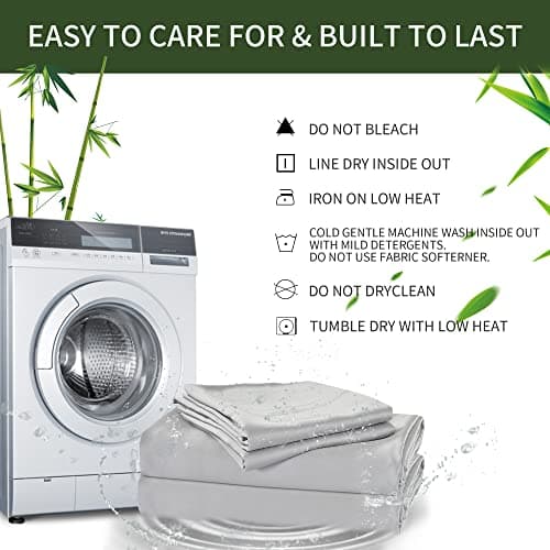 ENDLESS WARMTH Pillow Cases Set of 2 - Cooling Pillowcase 2 Pack with Envelope Closure, Cool Chill & Breathable Pillow Case (20"X30"-Pillowcase(2pc),Silver) 8