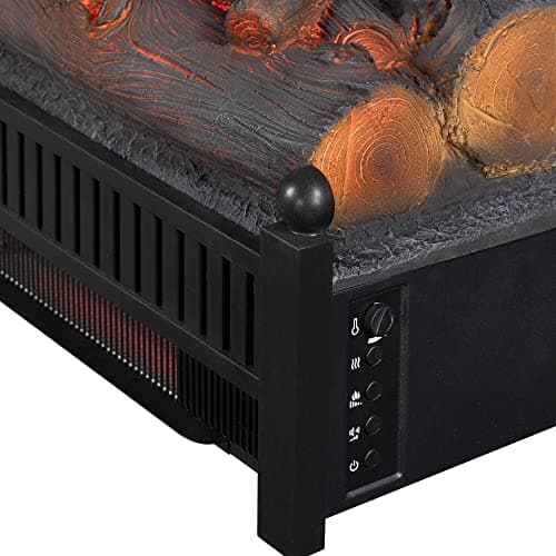 duraflame® Electric Log Set 1,000 Sq Ft Infrared Heater, Faux Logs Insert with LED Flames for Existing Fireplaces, Crackling Sounds, Remote Control Included 10