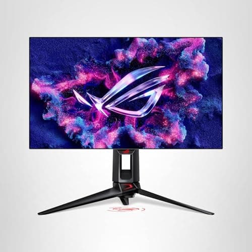 ASUS ROG Swift OLED 27” 1440P Gaming Monitor (PG27AQDP) - WOLED, QHD, 480Hz, 0.03ms, G-SYNC Compatible, Custom Heatsink, AI Assistant, DisplayHDR400 True Black, 99% DCI-P3, True 10-bit, DisplayWidget 13