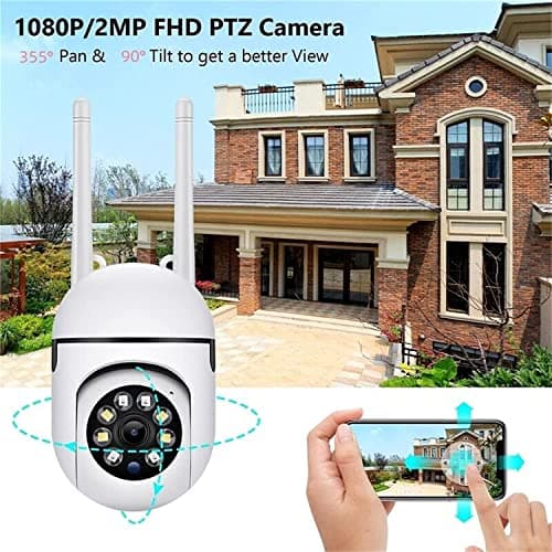 KUNTLEY Outdoor Security Cameras, 2.4GHz & 5G WiFi Cameras for Home Security, 1080P Dome Surveillance Cameras 360° View,2-Way Audio, Security Camera with Motion Detection (2PC) 6