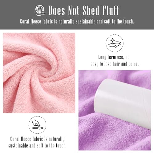 24 Pack Kitchen Dishcloths - Does Not Shed Fluff - Reusable Dish Towels, Dish cloths, Super Absorbent Coral Fleece Cleaning Cloths, Nonstick Oil Washable Fast Drying, 7 x 9 Inch (Multicolor) 7