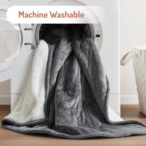 Degrees of Comfort Electric Heated Blanket Queen Size with Dual Control - Soft Flannel Heating Blankets with 6 Heat Settings, 10-Hour Auto Shut-Off, Overheat Protection, ETL Certified - 84x90'', Grey 8