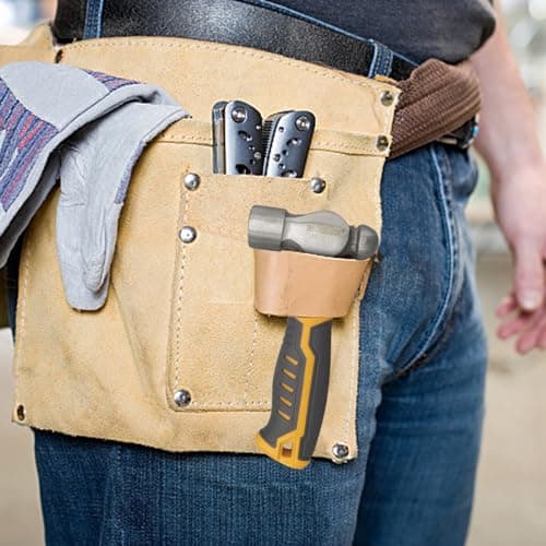 BOOSDEN Small Ball Peen Hammer, 15 oz, Stubby, Forged Fine Grain Steel Head, Non-slip Rubber Grips, Jewelry Hammer for Metalworking, Crafting 6