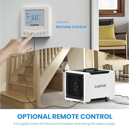 CADPXS Crawl Space Dehumidifier with Pump and Drain Hose, 80 Pint Crawlspace Dehumidifier for Commercial, Basement, Water Damage Use, Auto Defrost, Memory Start, cETL Certified, Up to 1000 Sq Ft 6