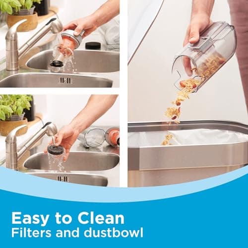 BLACK+DECKER POWERSERIES+ 20V MAX Cordless Stick Vacuum Cleaner with LED Floor Lights, Bagless, Lightweight, Cordless Vacuum Cleaners for Home, Up to 44 Minutes, Powerful Suction, Gray (BHFEA520J) 9