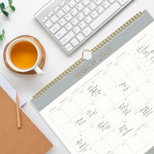 Aesthetic 2025-2026 Wall Calendar - Runs from January 2025 Until July 2026 - The Perfect Wall Hanging Calendar Planner for Easy Organizing 7