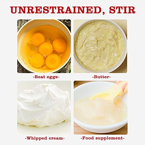 Stainless Steel Eggbeater,egg scrambler,hand mixer, Rotating Semi-Automatic Eggbeater, Allows you to stir Easily Without Feeling Tired, Used for Making Cream of Egg Beater 6