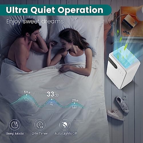 COSTWAY 2,500 Sq. Ft Dehumidifier for Basement, 32 Pints Home Dehumidifier with Wheels, Sleep Mode, 24H Timer, 3-Color LED Indicator Light & Child Safety Lock 9