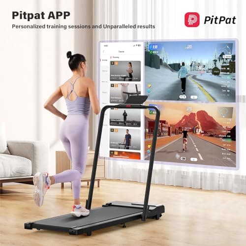 Walking Pad Treadmill with Incline and Handle Bar, 3.0 HP Foldable Treadmills 300LBS Capacity Folding Walking Pad 3 in 1 Under Desk Treadmill Remote Control with APP 6