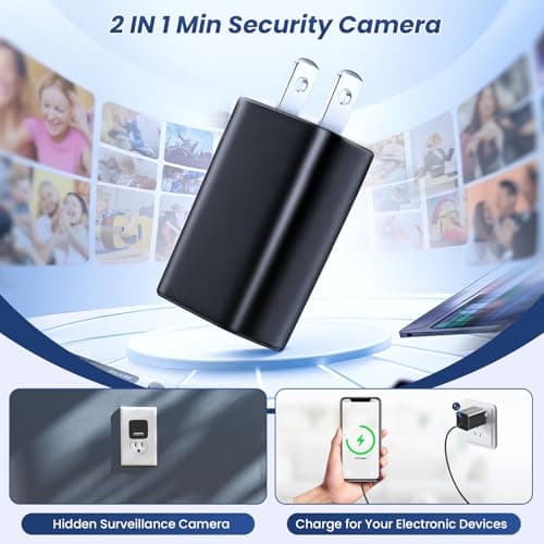 ZOGGCOX Hidden Camera 1080P WiFi USB Charger Camera Spy Cam - Nanny Cam with Night Vision & Motion Detection, Wireless Small Indoor Security Camera for Home/Baby/Pet/Nanny with App Live Feed 5