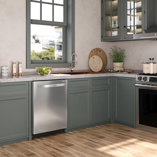 SUNVIVIPRO 24" Built-in Dishwasher, Stainless Steel Dishwasher Machine with Adjustable Racks, 14–16 Place Settings Large Capacity Dish Washer, 8 Wash Programs, Energy Star Certified, Sliver 6