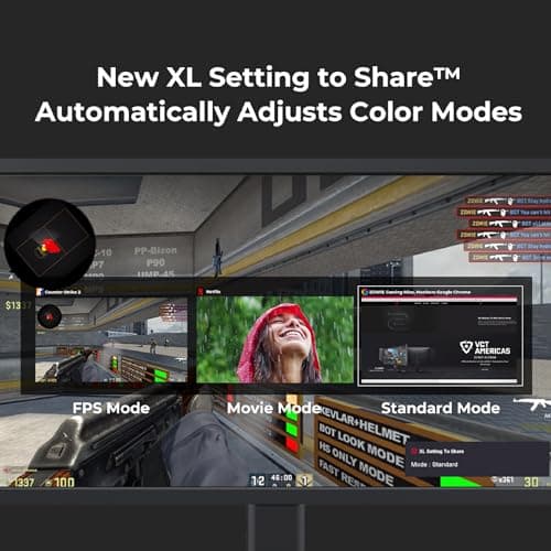 BenQ Zowie XL2586X | 24.1 | Fast TN 540Hz Gaming Monitor for Esports | Motion Clarity DyAc2 | 1080p | XL Setting to Share | Shielding Hood | New Industrial Grade Ball Bearing Height Adjustment 7