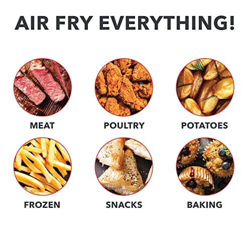 Dash Compact Air Fryer - Healthy Cooking with Auto Shut-Off Feature, Adjustable Temperature Control & Nonstick Fry Basket - Has AirCrisp® Technology - 2 Quart - Cool Grey 6