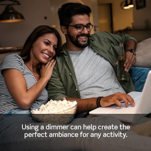 Leviton Table Top Plug in Lamp Dimmer for Dimmable LED, Halogen and Incandescent Bulbs, TBL03-10W, White 5