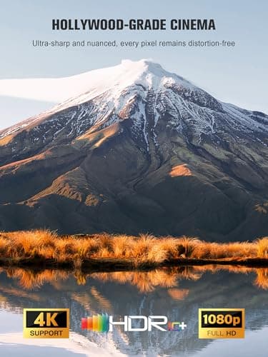 【Official Licensed Google TV】4K Smart Projector with WiFi and Bluetooth, VOPLLS Outdoor Projectors with Dolby/Auto Focus, Portable Movie Phone Wireless Gaming Wifi Proyector for Bedroom/Home/Celling 7