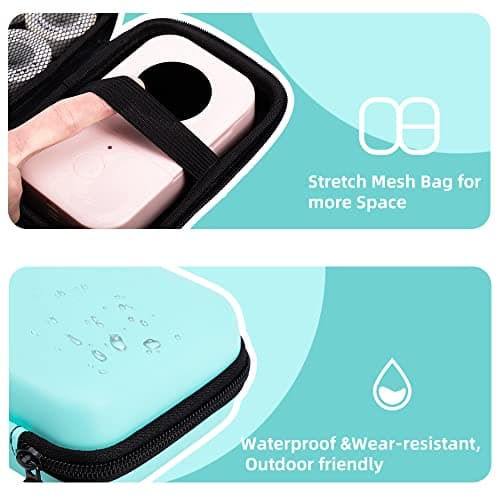 Phomemo D30 Label Maker Machine with case and 1 roll Label Tape, Portable Bluetooth Label Printer, Small Smart Phone Handheld Sticker Mini Labeler Multiple Templates Font Icon Easy to Use 7