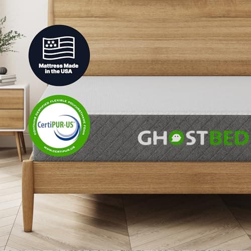 GhostBed Classic 11 Inch Memory Foam & Latex Mattress - Medium-Firm Feel, Made in The USA, Full 5