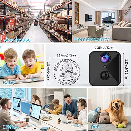 realhide Upgraded 4K WiFi Hidden Camera with Free Cloud Storage, 120° Mini Spy Cam, Smart Motion Detection, Night Vision, Wireless Indoor Nanny Cam for Home Security 6