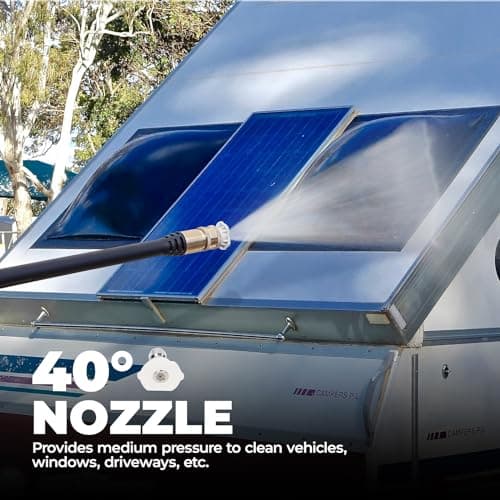 A-iPower APW2000E Electric Pressure Washer 2000 PSI and 1.2 GPM, CETL Compliant, Onboard Soap Tank, 5 Quick Connect Nozzles, Spray Gun and Wand, for Cars, Fences, Driveways Cleaning 7