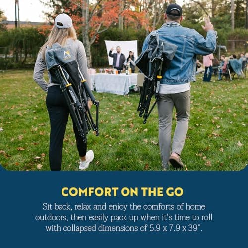 GCI Outdoor Kickback Rocker Outdoor Rocking Chair with Beverage Holder 6